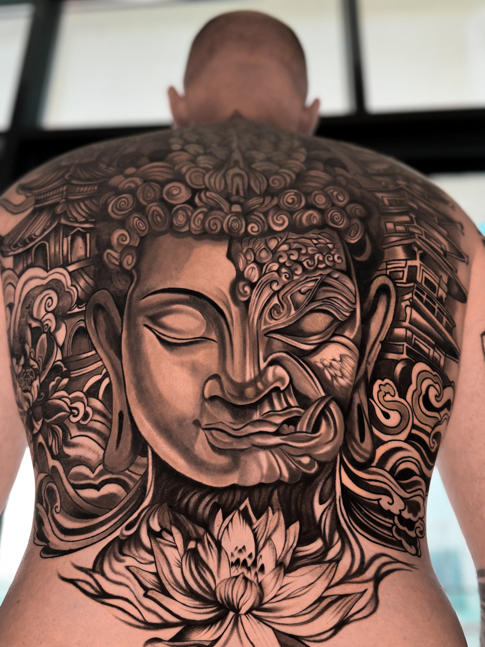 Buddha Back Tattoo