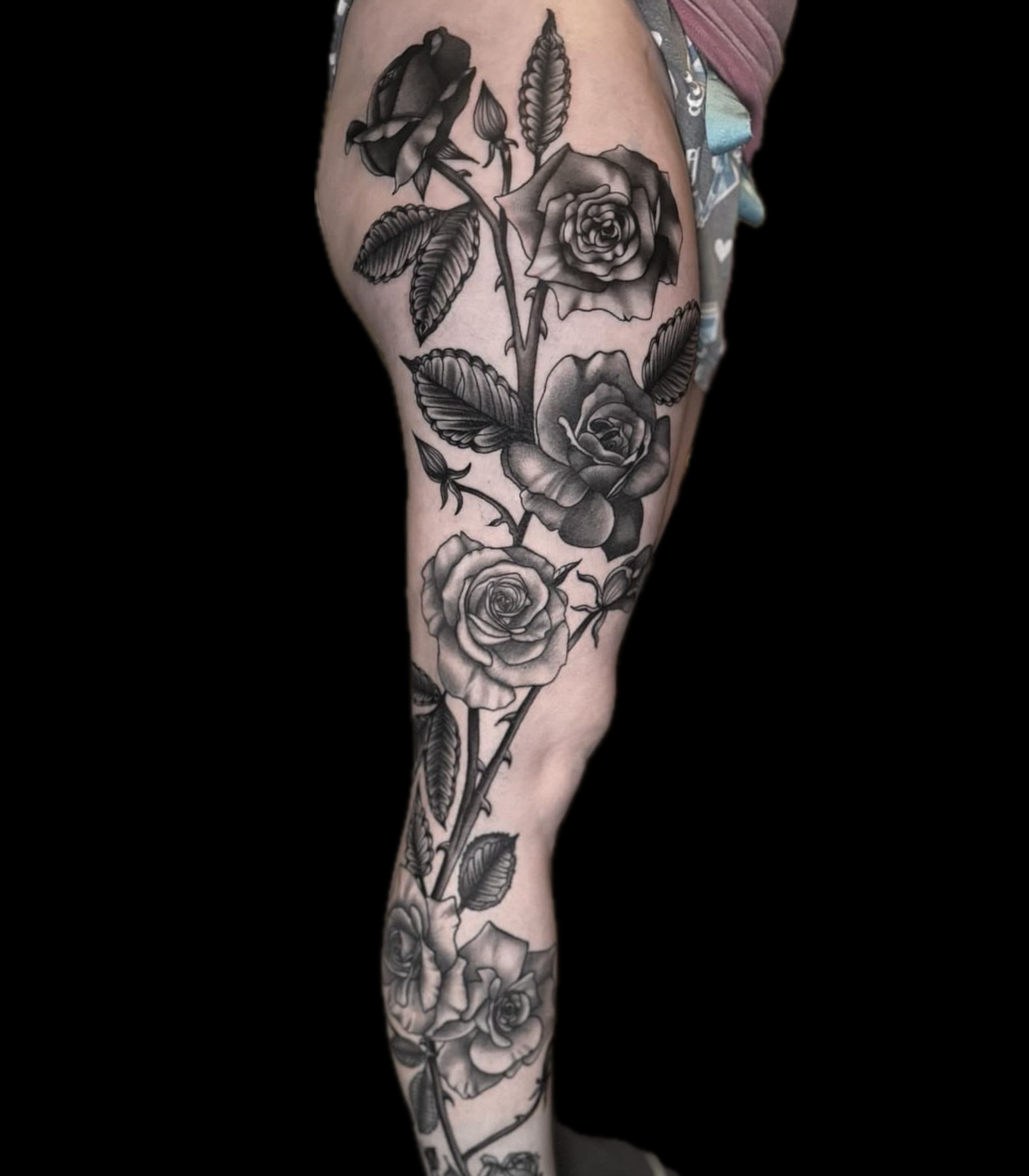 Rose Leg Sleeve 1